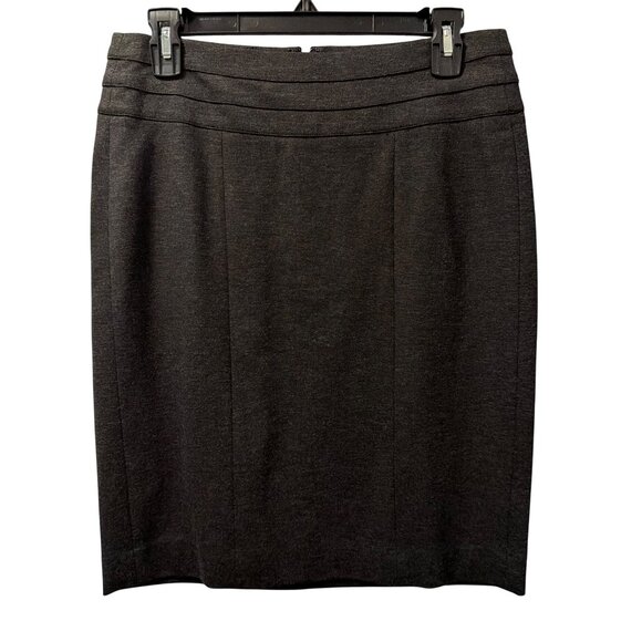 Cabi Womens Pencil Skirt Size 4 Charcoal Gray Rayon Blend skirt - Picture 6 of 12